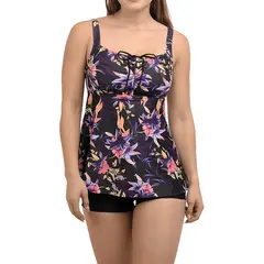 HIPSY SWIMWEAR - Tankini Mujer mujer short Kora morado Hipsy