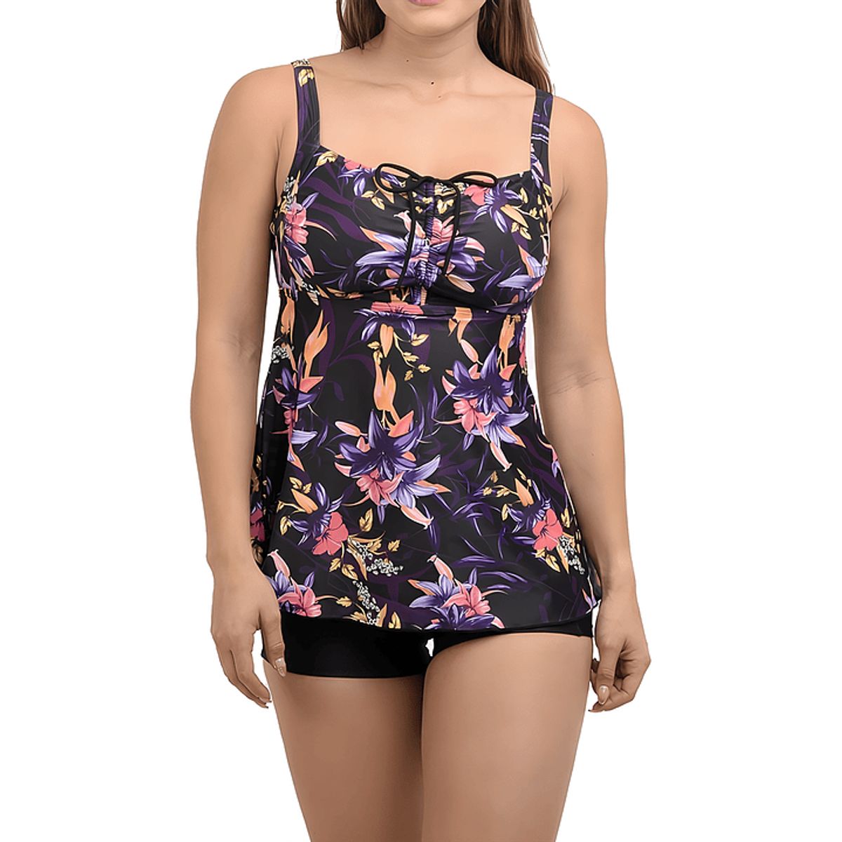 HIPSY SWIMWEAR - Tankini Mujer mujer short Kora morado Hipsy