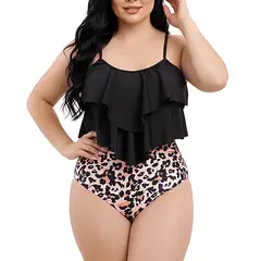 HIPSY SWIMWEAR - Bikini tiro alto Mujer top vuelos Maorí animal print Hipsy