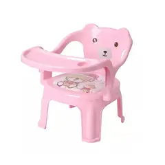 GENERICO - Silla Portátil Infantil Aprender A Comer y Espaldar Rosa