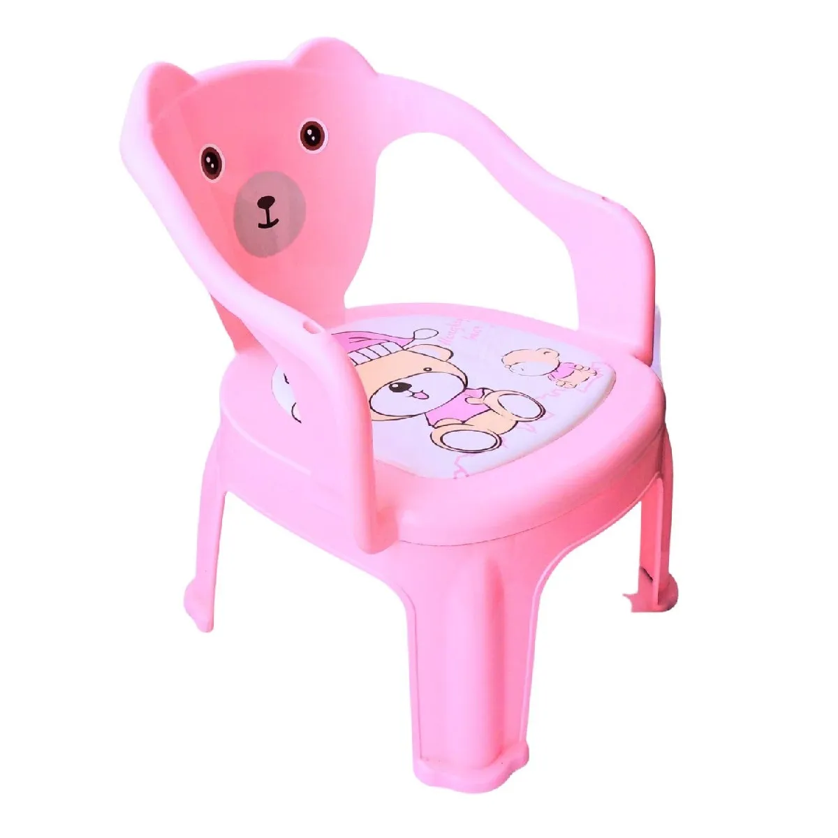GENERICO - Silla Portátil Infantil Aprender A Comer y Espaldar Rosa