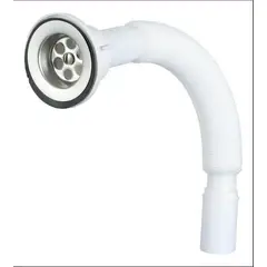 GENERICO - Sifón Flexible Plástico Lavamanos Lavaplatos Universal