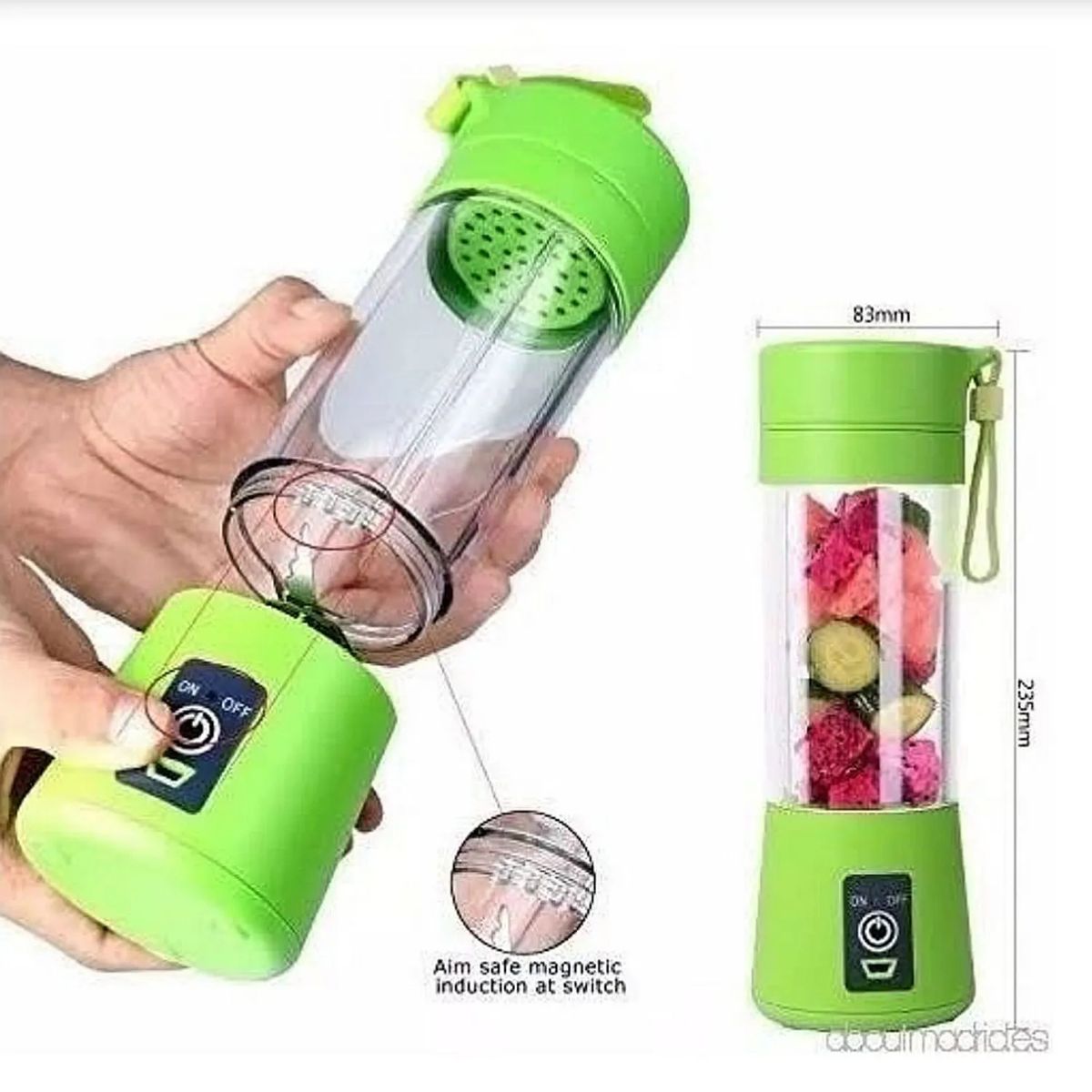 MOVI - Batidora Portátil Recargable USB Verde