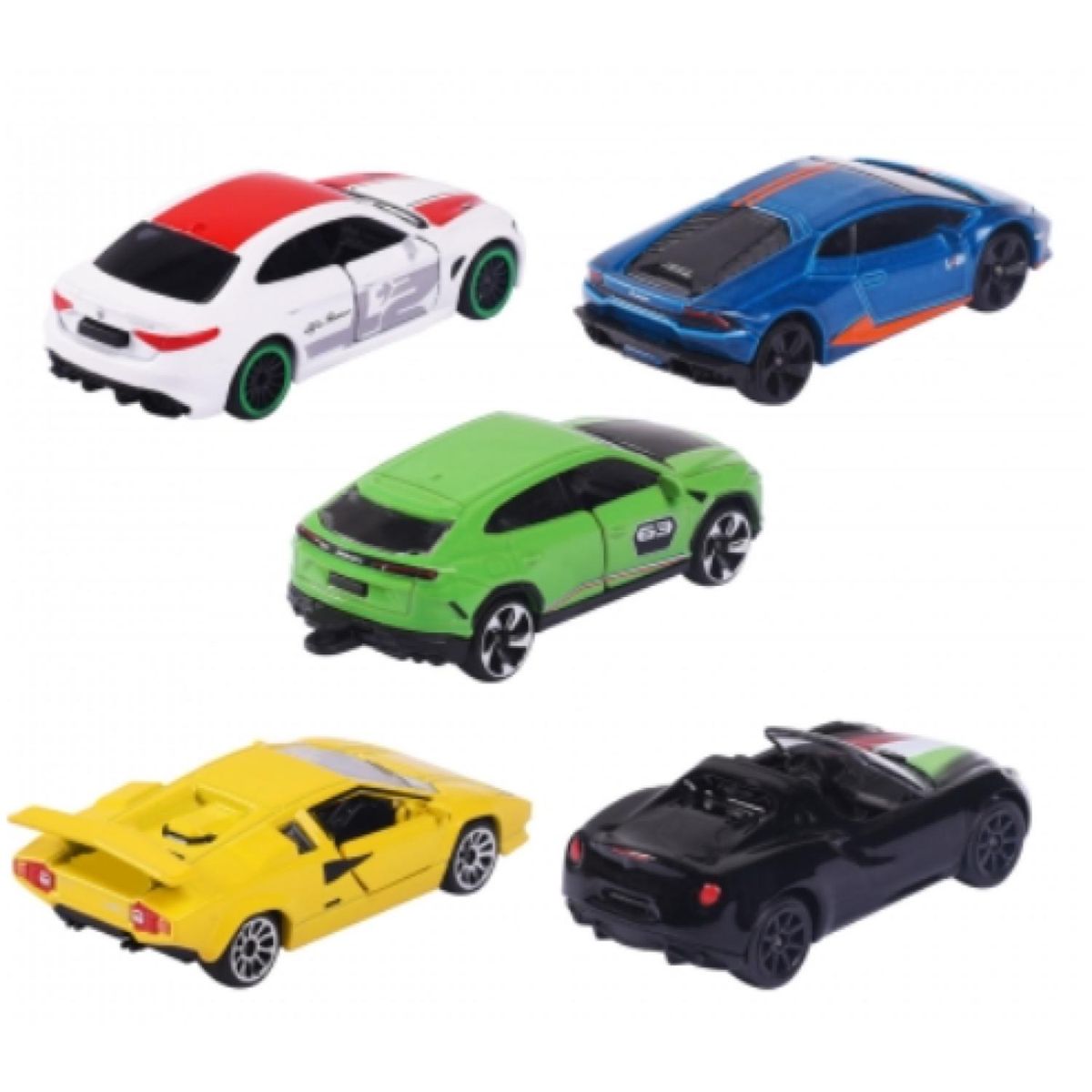 GENERICO - Juguete Pack 5 Autos 1:64 Dream Cars Italy Infantil