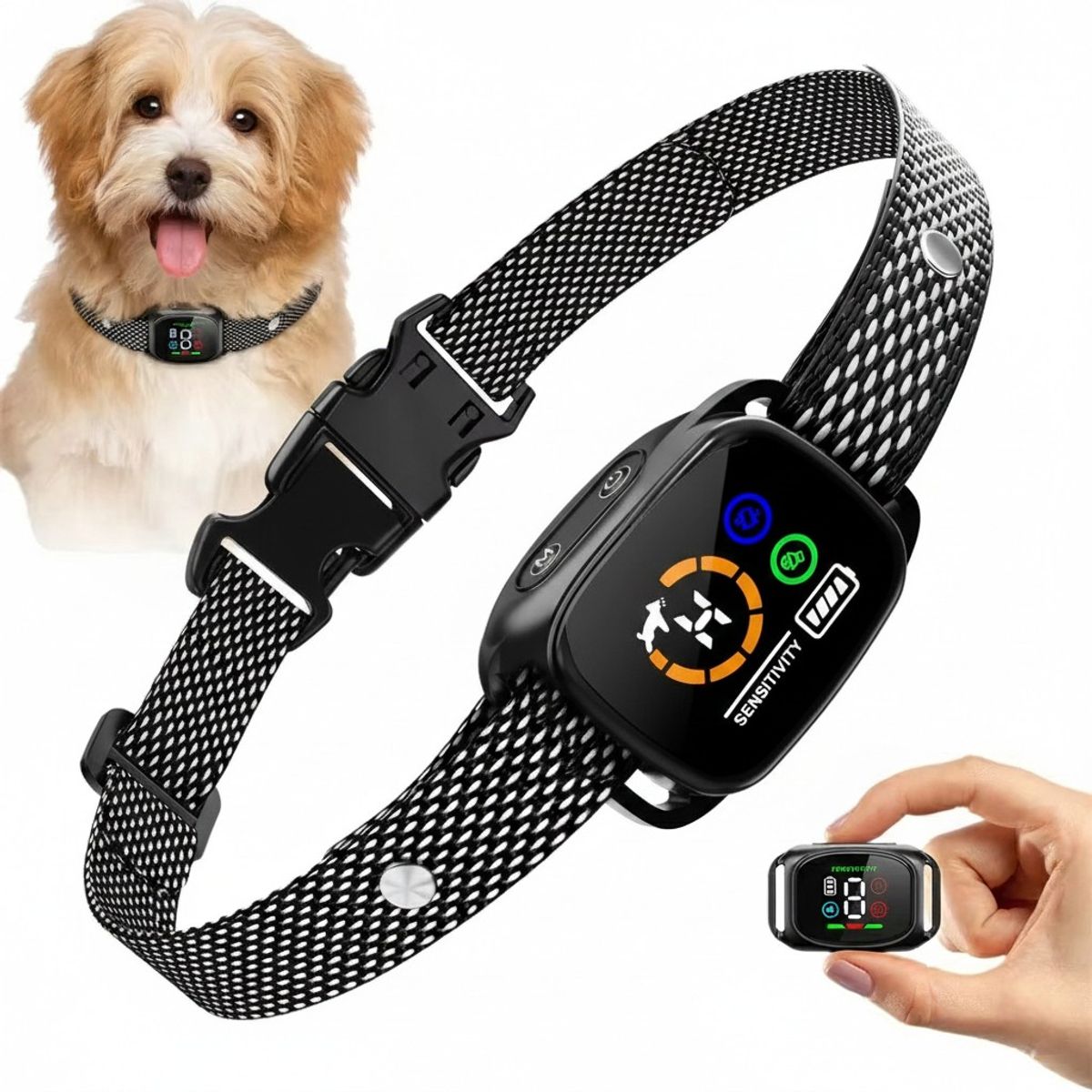 GENERICO - Collar Antiladridos Adiestramiento Entrenamiento Perros Inteligente Mascotas Impermeable