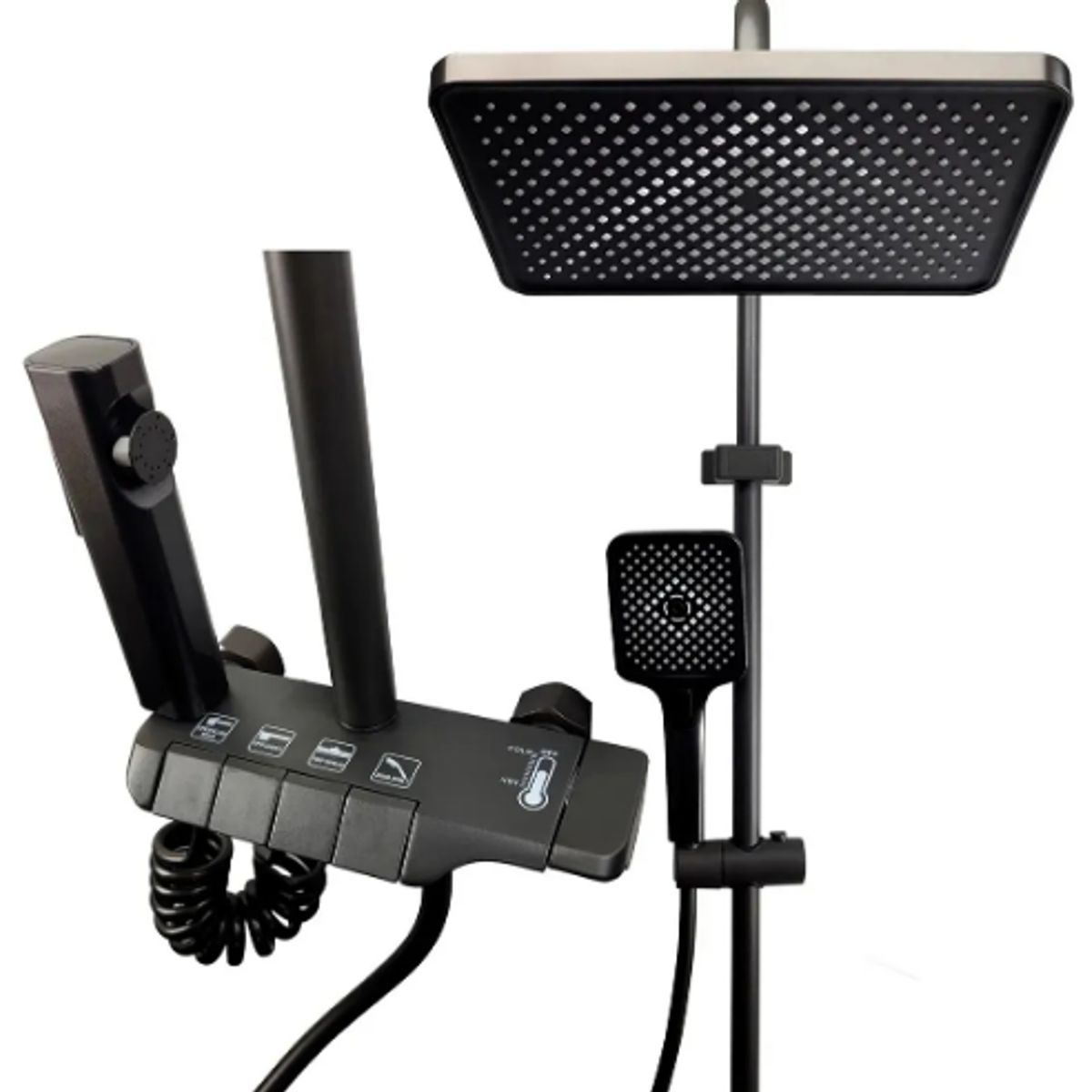 GENERICO - Ducha Columna Moderna De Lujo Botones 4 Funciones