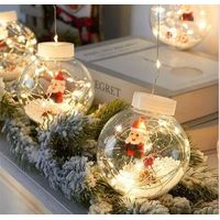 Guirnalda de Luces de Navidad Calida Esferas Decorativas 3 mts