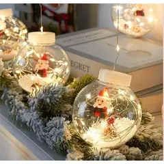 GENERICO - Guirnalda de Luces de Navidad Calida Esferas Decorativas 3 mts