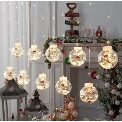 Imagen 2 del producto Guirnalda de Luces de Navidad Calida Esferas Decorativas 3 mts