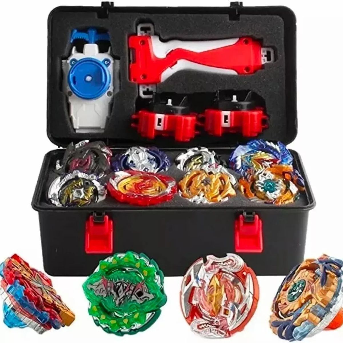 GENERICO - 12 Estilos Bayblades Metal Fusion Beyblades Set Storage Box Variado