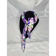 EL ESPACIO DE TOMMY - Pañuelo cuello Satín piel de ángel morado