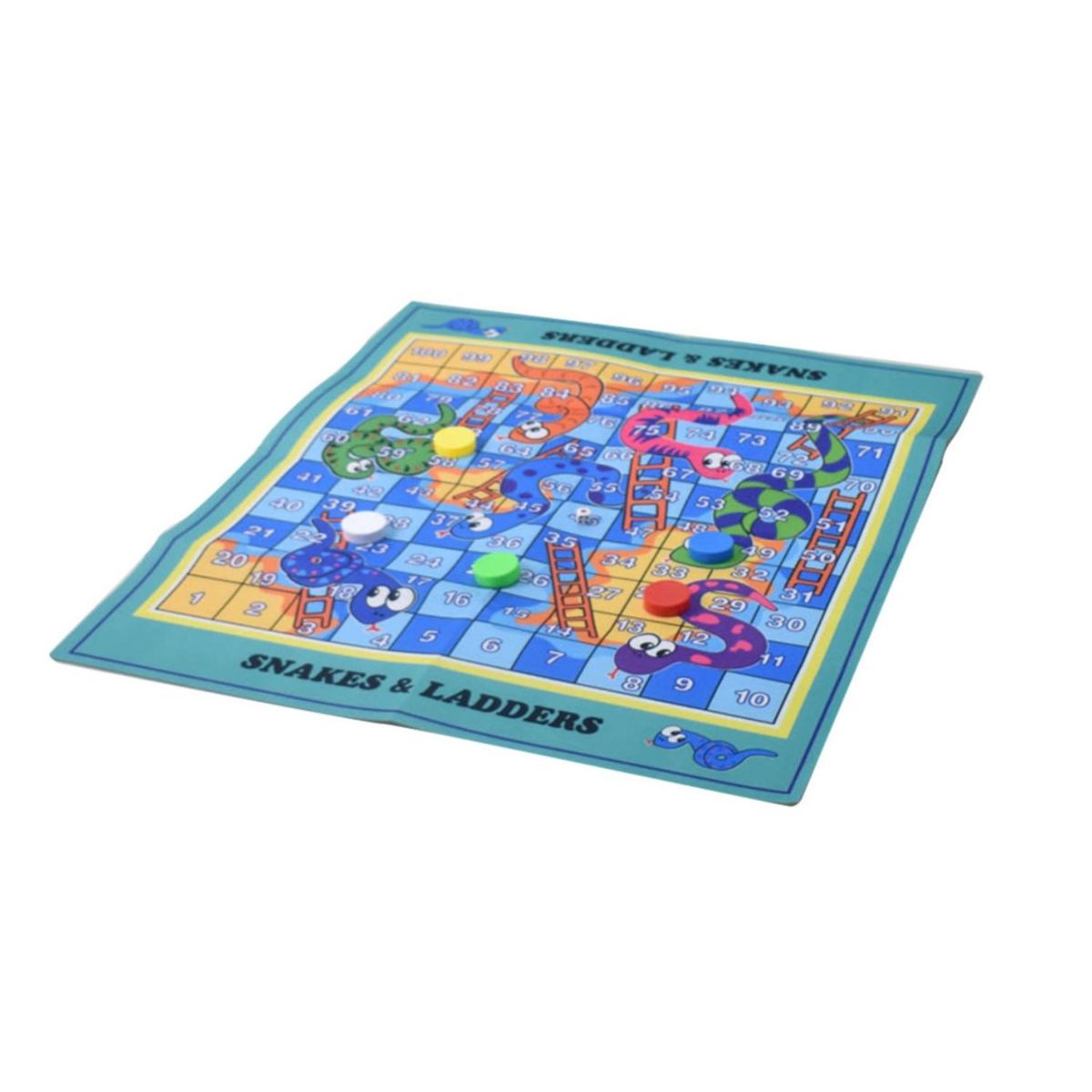 GENERICO - Juguete Alfombra De Serpientes Y Escaleras 80x70cm Fichas