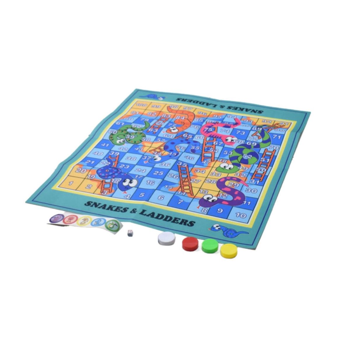 GENERICO - Juguete Alfombra De Serpientes Y Escaleras 80x70cm Fichas