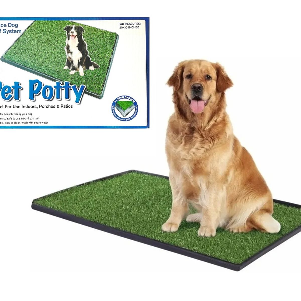 GENERICO - Baño Sanitario Perro X X L Ecológico Perros Baño 72cm x 50Cm