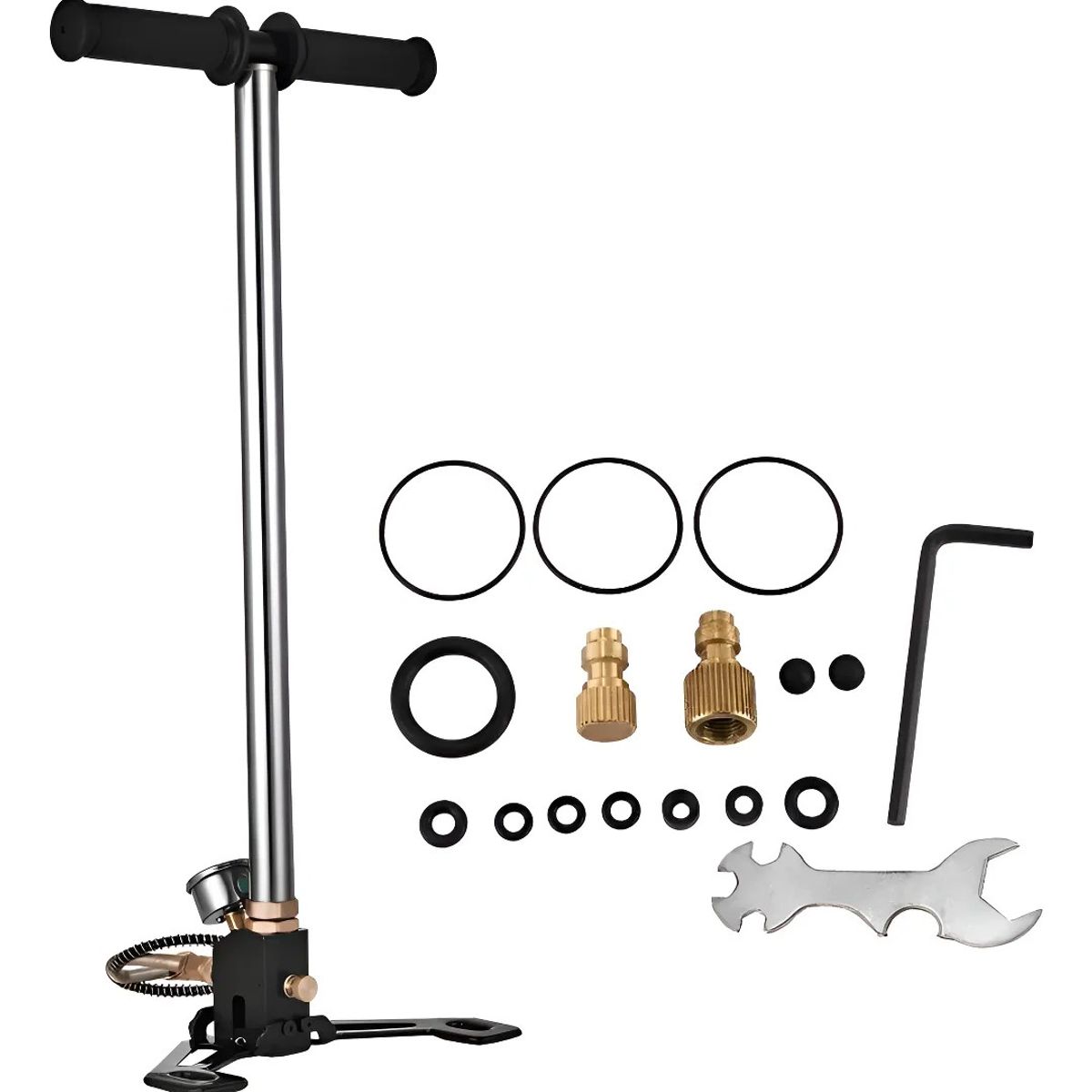 GENERICO - Bombin Rifle Pcp 6000 Psi 3 Etapas Pistón Negro