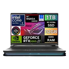 ASUS - NOTEBOOK GAMER Rog Strix G16 2025 WQXGA 240hz Ultra 9 275hx SSD1tb 32GB DDR5 NVIDIA RTX 5060 8GB