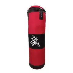 GENERICO - Saco De Boxeo Grande Profesional Con Cadena De Anclaje Rojo Rojo