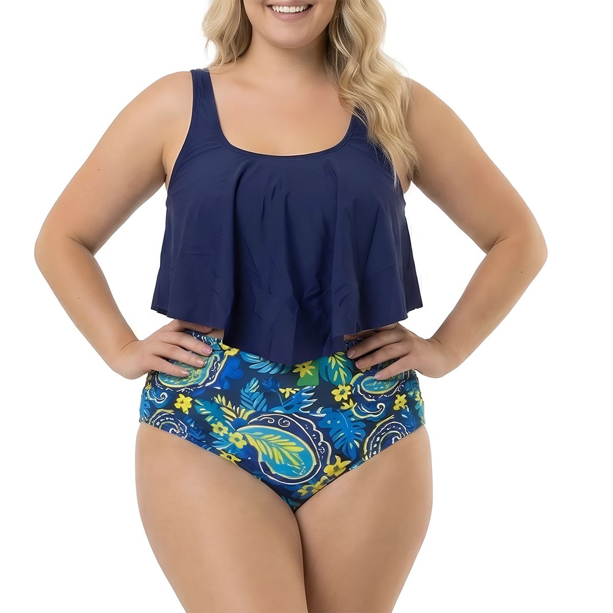 HIPSY SWIMWEAR - Bikini tiro alto Mujer valhalla azul Hipsy