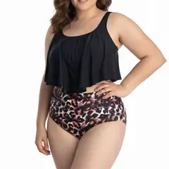 HIPSY SWIMWEAR - Bikini tiro alto Mujer valhalla Negro Hipsy