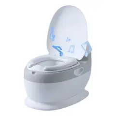 GENERICO - Pelela Inodoro Bacinica Con Sonido Baño Portátil Para Niños Lisa Blanco