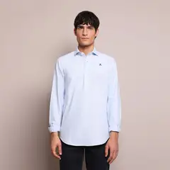 SCALPERS - Camisa Casual Manga Larga Algodón Hombre