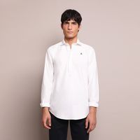 Camisa Casual Manga Larga Algodón Hombre