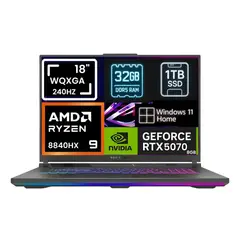ASUS - NOTEBOOK GAMER Rog Strix G18 2025 WQXGA 240hZ Ryzen 9 8840hx SSD 1tb 32GB Rtx 5070 8GB