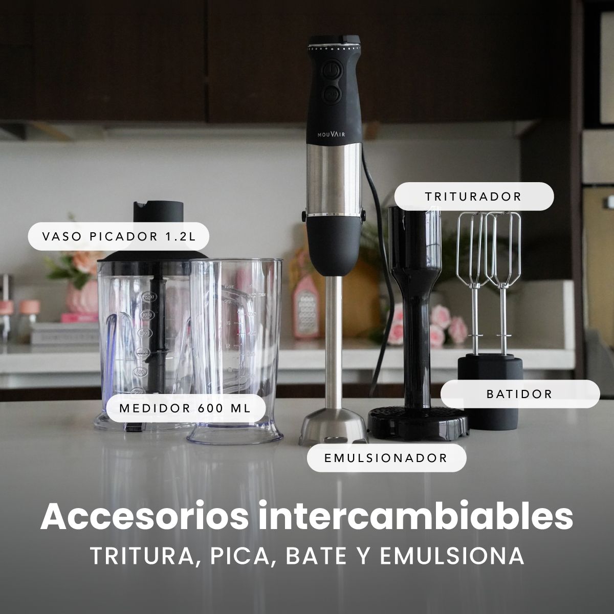 MOUVAIR - Minipimer y Batidora Mouvair Mixer 1300W