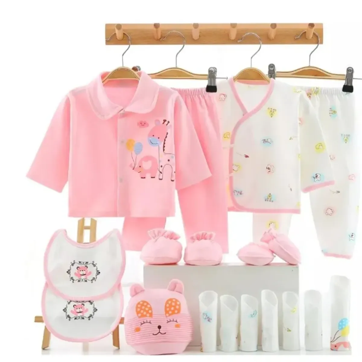 GENERICO - Ajuar Ropa Bebe Recién Nacido De 0 A 3 Meses Pack 18 Piezas