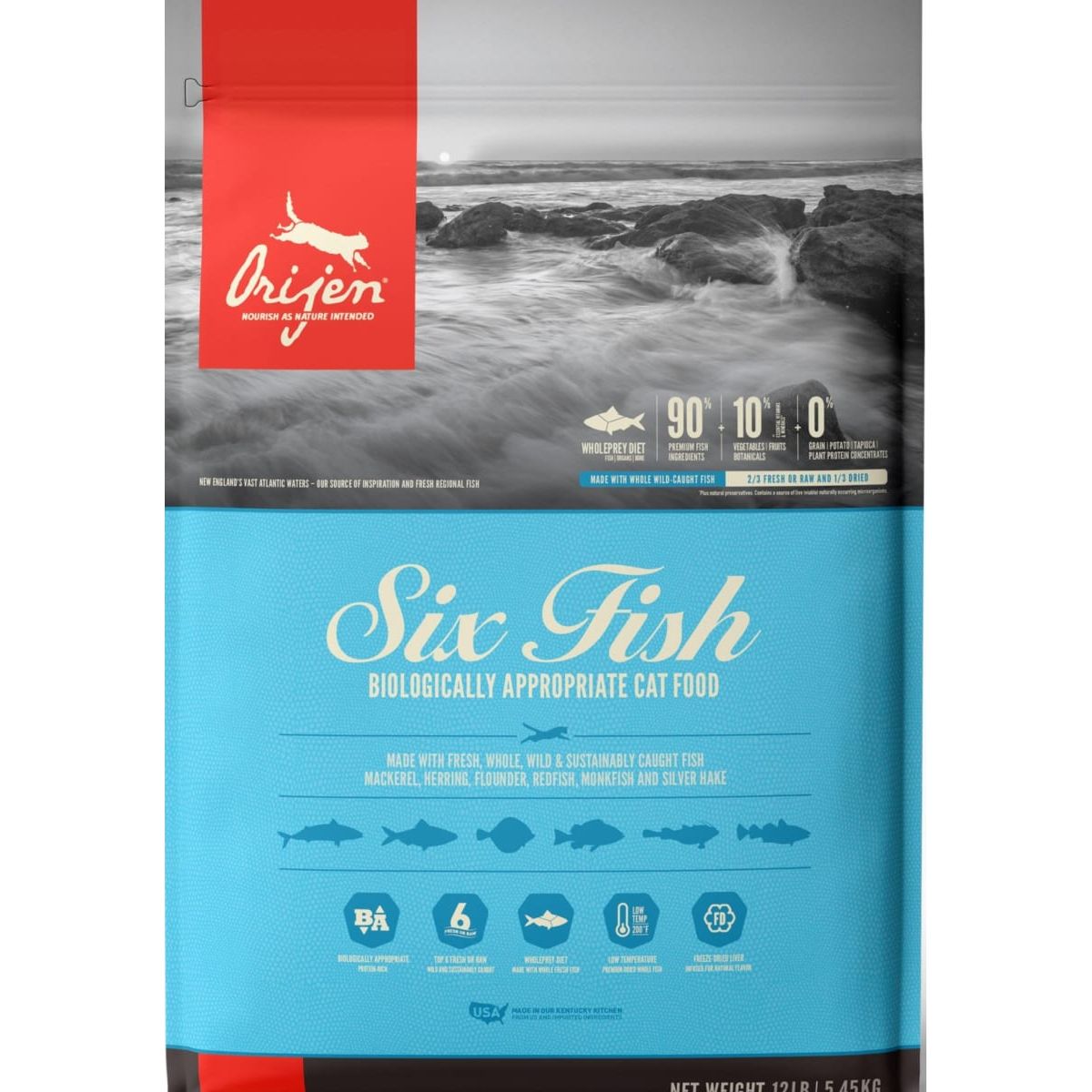 ORIJEN - Orijen Six Fish Gato 5,4 Kg.