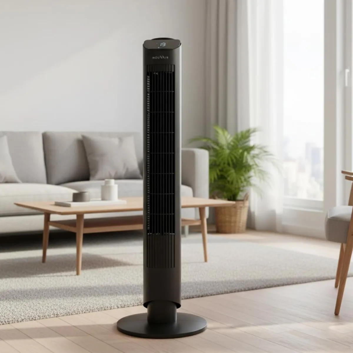 MOUVAIR - Ventilador Tower Fan Mouvair Freeze con 6 Velocidades y App