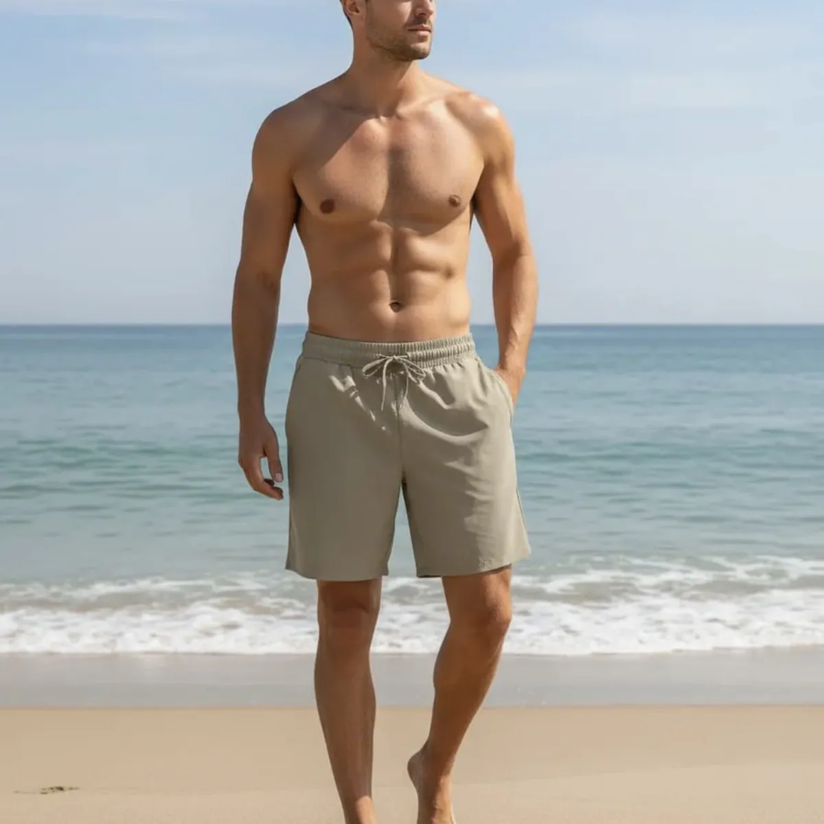 BLUE MOUNTAIN - shorts Hombre Deportivo Secado Rápido + Spandex