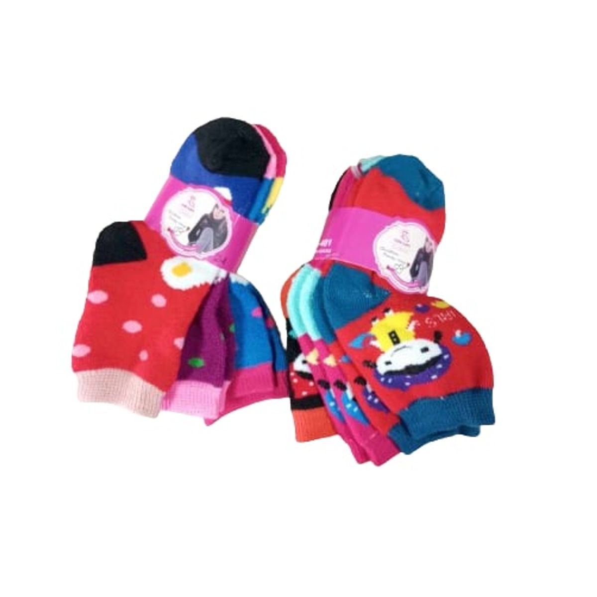 GENERICO - Pack 6 pares de calcetines invierno para niños 2 años a 4 años