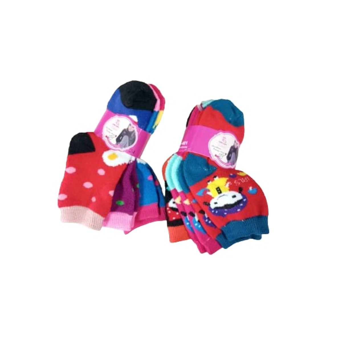 GENERICO - Pack 6 pares de calcetines invierno para niños 2 años a 4 años