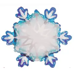 GENERICO - Globo metálico mini copo de nieve 33x36cm