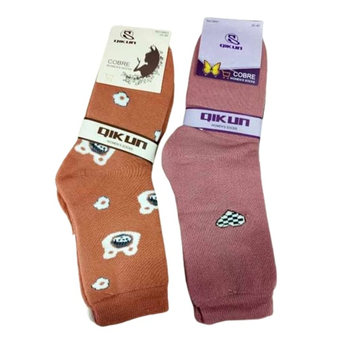 GENERICO - Pack 4 pares calcetines invierno con toalla mujer