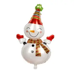 GENERICO - Globo metálico de muñeco de nieve 70x109cm