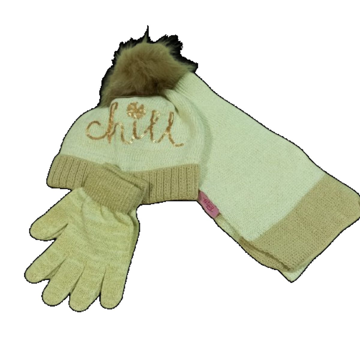 GENERICO - Pack gorro, guante, bufanda para niños 7 años a 14 años