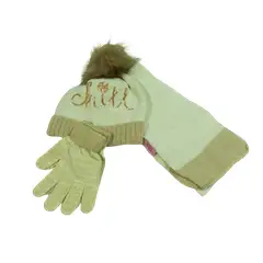 GENERICO - Pack gorro, guante, bufanda para niños 7 años a 14 años