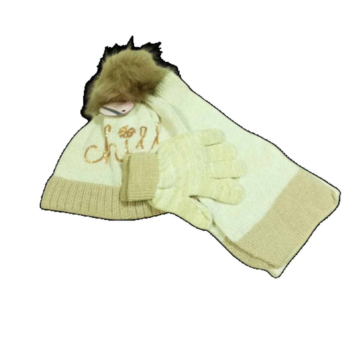 GENERICO - Pack gorro, guante, bufanda para niños 7 años a 14 años