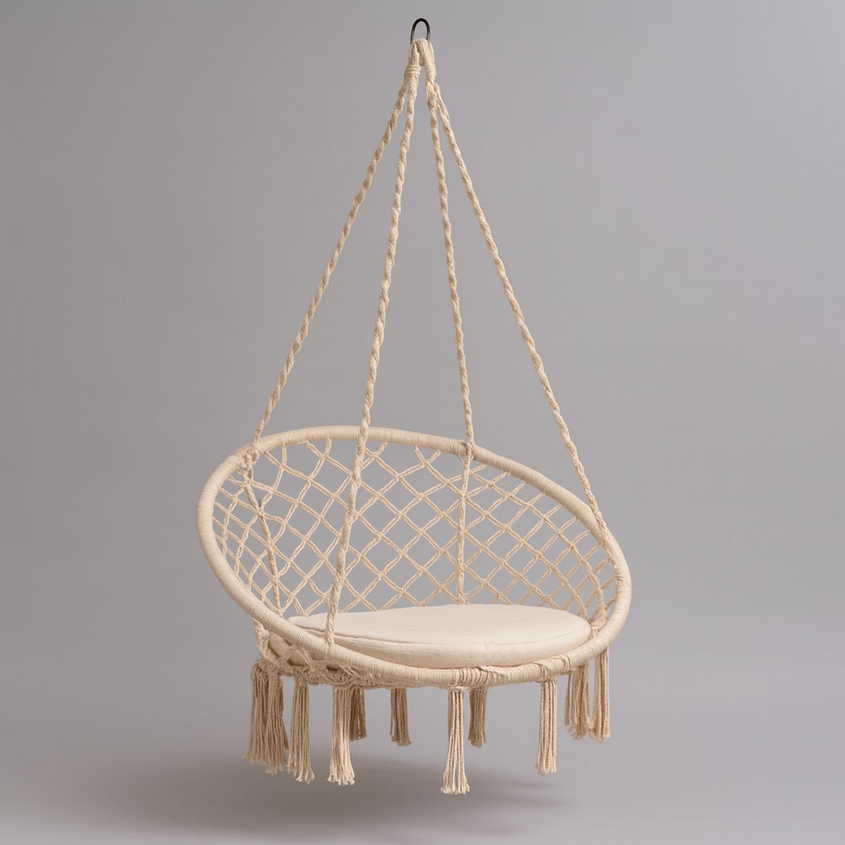 MOVI - Silla Hamaca Colgante de Algodón para Jardín o Balcón