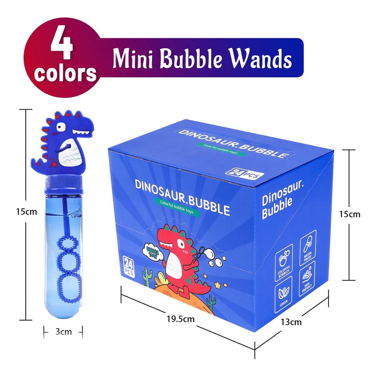 GENERICO - 24 Und Varitas De Burbujas Para Niños Para Bodas Partido