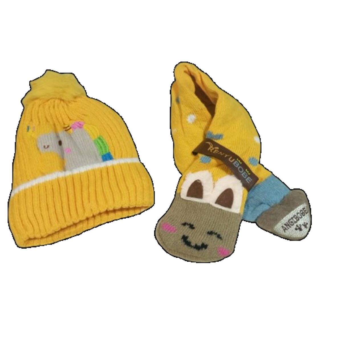 GENERICO - Set gorro y bufanda para niños 2 años a 6 años