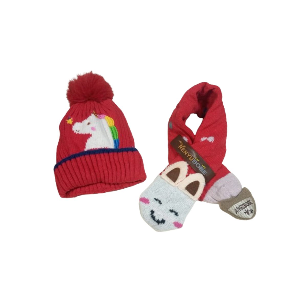 GENERICO - Set gorro y bufanda para niños 2 años a 6 años