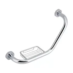 GENERICO - Agarradera 135° Barra Curva Derecha O Izquierda Con Jabonera