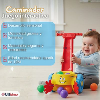 Imagen 2 del producto Andador Musical Bebé Niña Niño Juguete Interactivo Popper Walker Caminador
