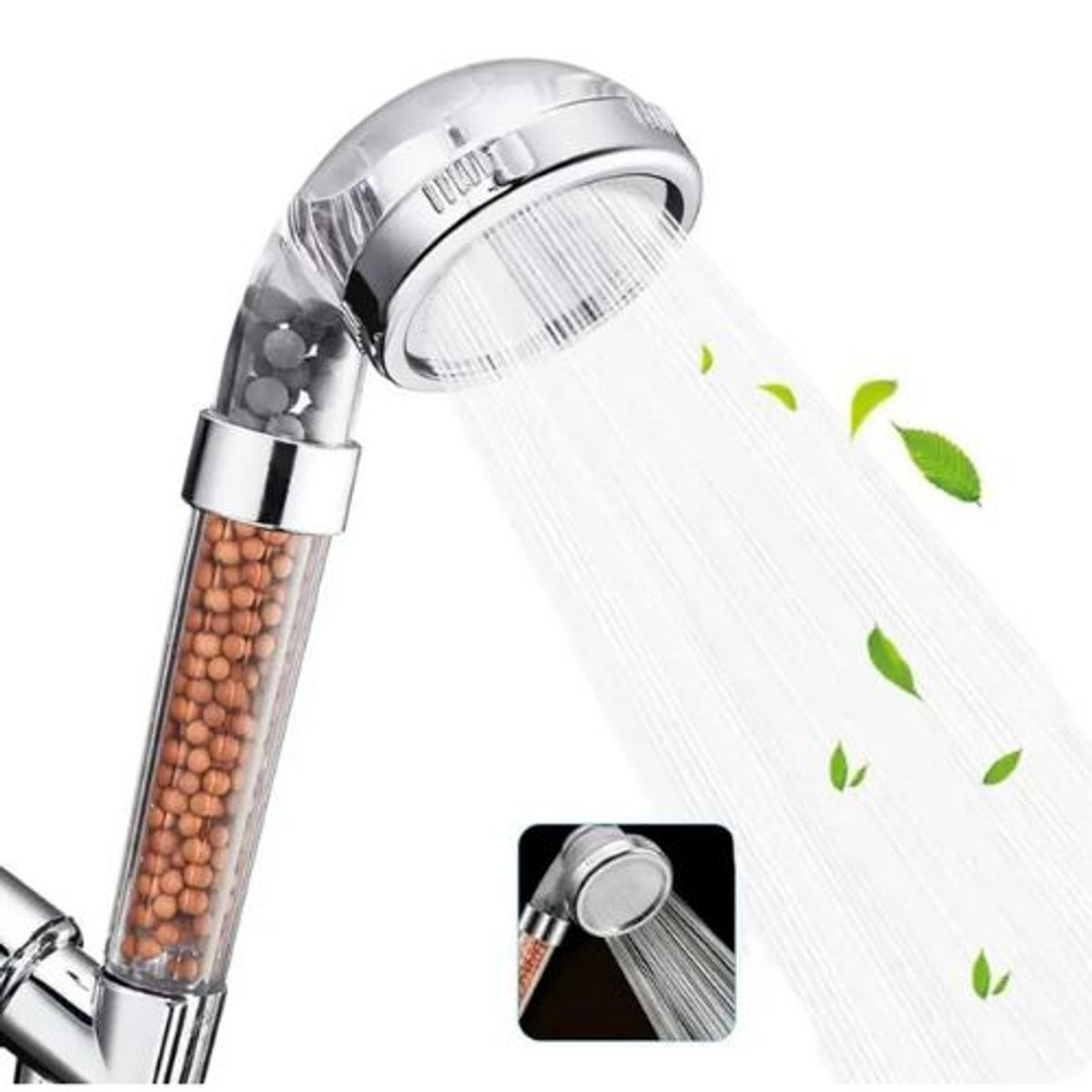 GENERICO - Eco Ducha Spa Cabezal Para Ducha Telefono Mango Filtrador