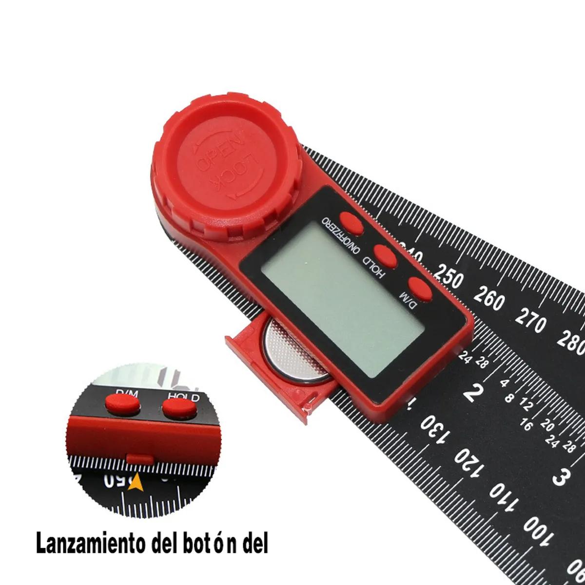 GENERAL - Regla Digital De Ángulo Lcd Goniómetro Electrónico 0-200mm