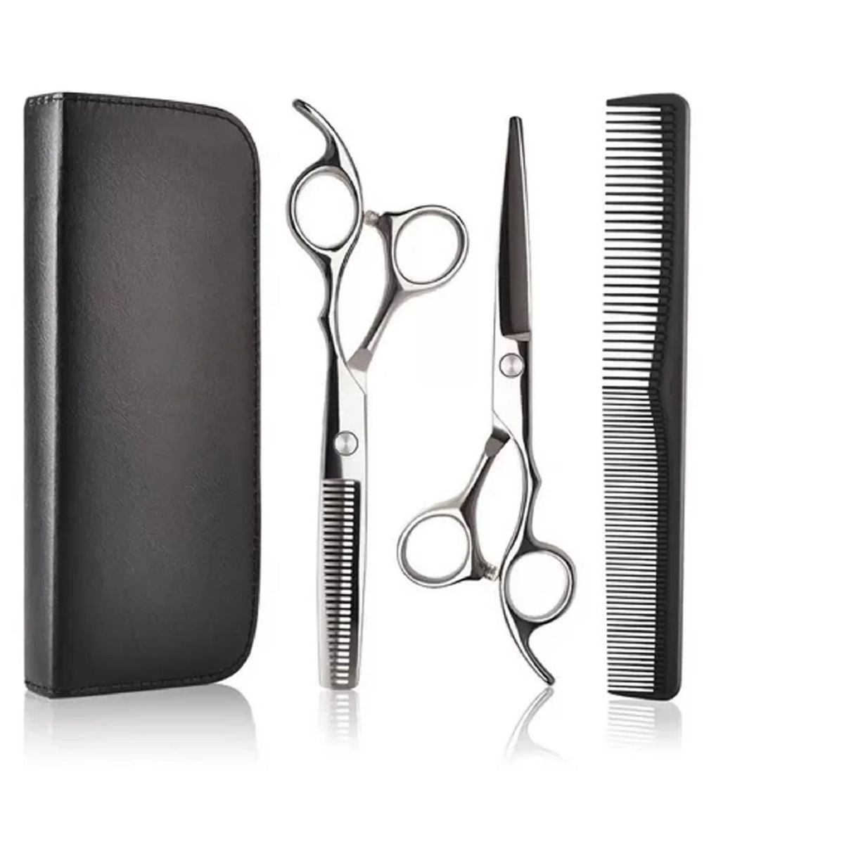 GENERICO - Set De Tijeras Esculpir Pelo Entresacadora Corta Pelo 3pcs