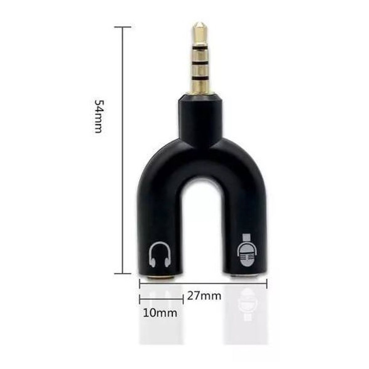 Adaptador audio 35mm Plug Microfono Audifono Ps4, marca GENERICO - Foto 2